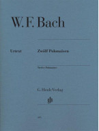 Wilhelm Friedemann Bach: 12 Polonaisen (noty na klavír)