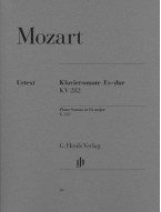 W.A. Mozart: Piano Sonata E Flat Major KV 282 (noty na klavír)