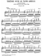 Robert Schumann: Abegg Variations Op.1 (noty na klavír)