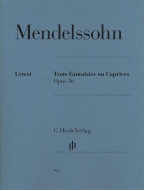 Mendelssohn: Three Fantasies or Cappricios op. 16 (noty na klavír)