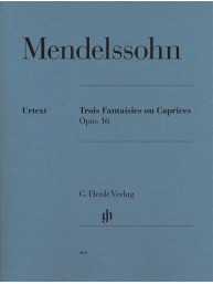 Mendelssohn: Three Fantasies or Cappricios op. 16 (noty na klavír)
