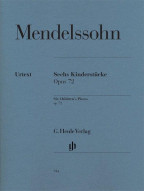 Mendelssohn: Six Children's Pieces Op. 72 (noty na klavír)