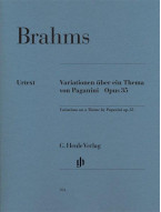 Johannes Brahms: Variations on a Theme by Paganini Op. 35 (noty na klavír)