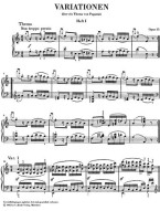 Johannes Brahms: Variations on a Theme by Paganini Op. 35 (noty na klavír)