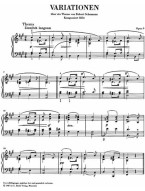 Johannes Brahms: Schumann-Variations Op.9 (noty na klavír)