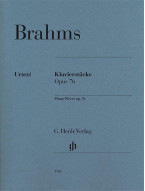 Johannes Brahms: Piano Pieces Op.76 (noty na klavír)