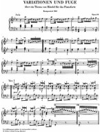 Johannes Brahms: Händel-Variations Op. 24 (noty na klavír)