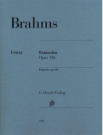 Johannes Brahms: Fantasies Op. 116 (noty na klavír)