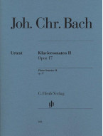 Johann Christian Bach: Piano Sonatas - Volume II, Op. 17 (noty na klavír)