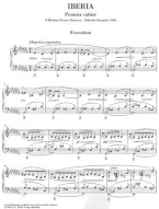 Isaac Albéniz: Iberia 1 (noty na klavír)