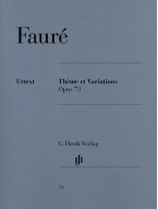 Gabriel Fauré: Theme Et Variations Op.73 (noty na klavír)