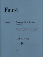 Gabriel Fauré: Nocturne No 6 In D Flat Major Op 63 Piano (noty na klavír)