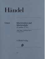 G.F. Händel: Piano Suites and Piano Pieces (London 1733) (noty na klavír)