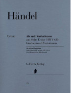 G.F. Händel: Air With Variations From Suite In E major (noty na klavír)