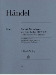 G.F. Händel: Air With Variations From Suite In E major (noty na klavír)