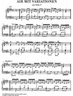 G.F. Händel: Air With Variations From Suite In E major (noty na klavír)