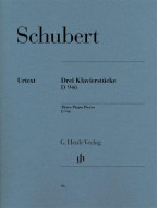 Franz Schubert: Three Piano Pieces - Impromptus - D946 Post. (noty na klavír)