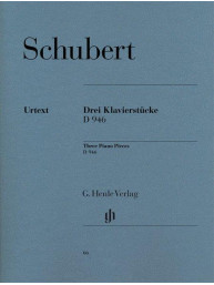 Franz Schubert: Three Piano Pieces - Impromptus - D946 Post. (noty na klavír)