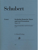 Franz Schubert: 16 German Dances and 2 Ecossaises Op. 33 D 783 (noty na klavír)