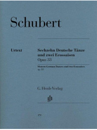 Franz Schubert: 16 German Dances and 2 Ecossaises Op. 33 D 783 (noty na klavír)