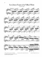Franz Liszt: Les Jeux d'eaux a la Villa d'Este (noty na sólo klavír)