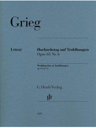 Edvard Grieg: Wedding Day at Troldhaugen op. 65 no. 6 (noty na klavír)
