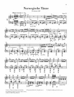Edvard Grieg: Norwegian Dances op. 35 (noty na klavír)