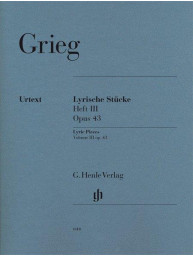 Edvard Grieg: Lyric Pieces Book III Op.43 (noty na klavír)