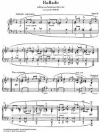 Edvard Grieg: Ballade op. 24 (noty pro klavír)
