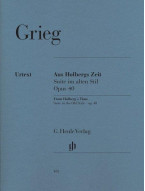 Edvard Grieg: Aus Holbergs Zeit Op. 40 (noty na klavír)