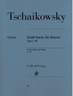 Čajkovskij: 12 Piano Pieces Op. 40 (noty na klavír)