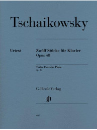 Čajkovskij: 12 Piano Pieces Op. 40 (noty na klavír)
