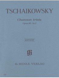 Čajkovskij: Chanson Triste Op.40 No.2 (noty na klavír)