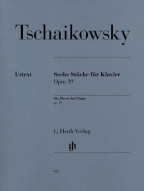 Čajkovskij: 6 Stucke Fur Klavier Op. 19 (noty na klavír)