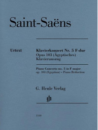 Camille Saint-Saëns: Piano Concerto No. 5 In F Major Op. 103 (noty na čtyřruční klavír)