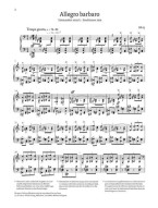 Béla Bartók: Allegro Barbaro (noty na klavír)