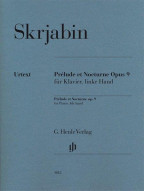 A.N. Skrjabin: Prélude et Nocturne Opus 9 für Klavier, linke Hand (noty na klavír, levá ruka)
