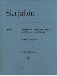A.N. Skrjabin: Prélude et Nocturne Opus 9 für Klavier, linke Hand (noty na klavír, levá ruka)