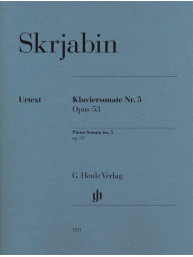 A.N. Skrjabin: Piano Sonata No.5 Op.53 (noty na klavír)