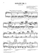 A.N. Skrjabin: Piano Sonata No.5 Op.53 (noty na klavír)