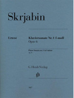 A.N. Skrjabin: Piano Sonata No.1 F Minor Op.6 (noty na klavír)