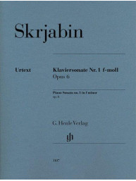A.N. Skrjabin: Piano Sonata No.1 F Minor Op.6 (noty na klavír)