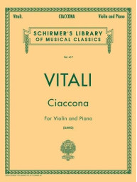 Tomaso Antonio Vitali: Ciaccona (noty na housle, klavír)