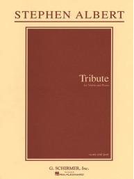 Stephen Albert: Tribute (noty na housle, klavír)