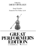 Sergej Prokofjev, ed. David Oistrach: Sonata For Two Violins Op.56 (noty na 2 housle)