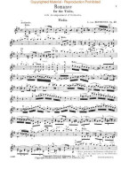 Ludwig van Beethoven: Op. 40 and 50 Two Romances (noty na housle, klavír)