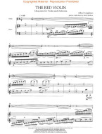 John Corigliano: The Red Violin: Chaconne For Violin And Orchestra (noty na housle, klavír)