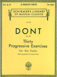 Jakob Dont: 30 Progressive Exercises, Op. 38 (noty na housle)