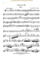 Charles Auguste de Bériot: Concerto No. 9 in A Minor, Op. 104 (noty na housle, klavír)