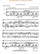 Henryk Wieniawski: Second Concerto in D Minor, Op. 22 (noty na housle, klavír)